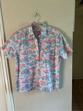 Vintage Line-up Beach Boys 80’s Surf Kitschy Tiki Hawaii Vacation Women’s Med